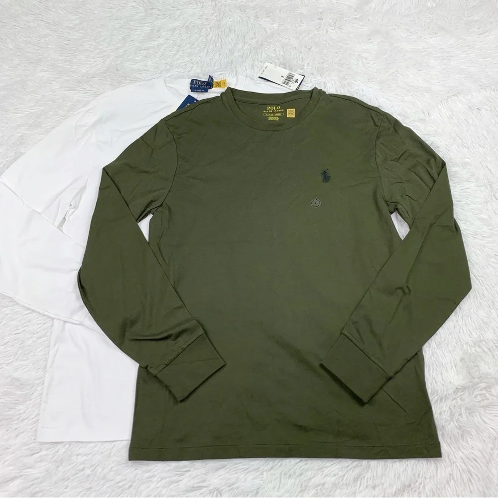 Polo‎ Ralph Lauren set of 2 men long sleeve crew neck t-shirt classic fit